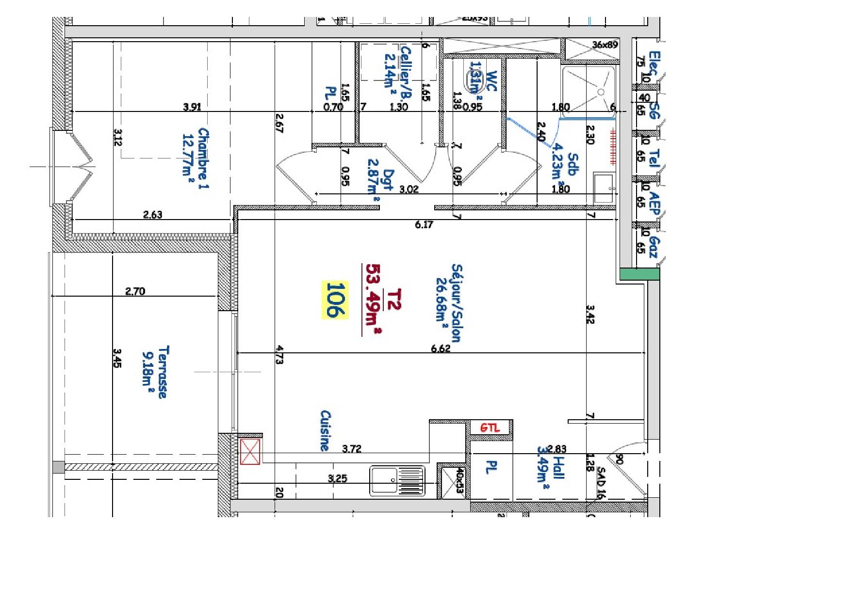 NOUVEAU à LAGNIEU  “L’ HARMONIE” Immeuble de 35 logements